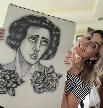 Bonnie Lee Jamieson drawing in ink